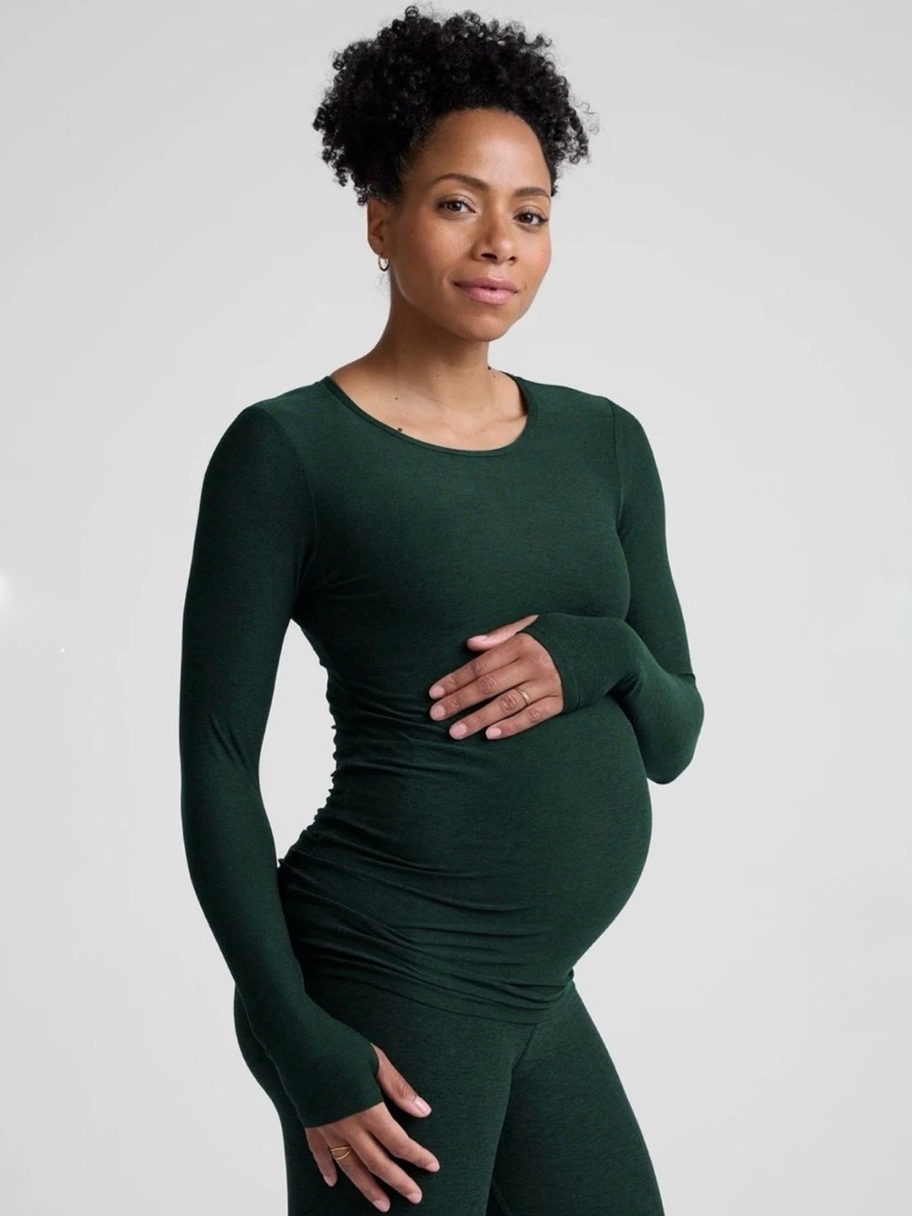 Beyond Yoga • Maternity Featherweight Count On Me Maternity Crew Pullover